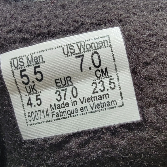 Vans Primaloft All Weather Hi Top Sneakers Black/Yellow Size 7 Women's 5.5 Men's - Picture 5 of 5